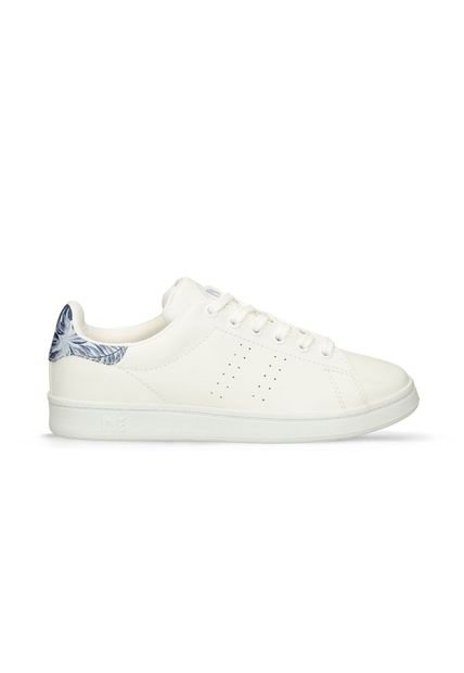 Tenis Casuales Blanco-Flores North Star Retrostar Eliana Mujer
