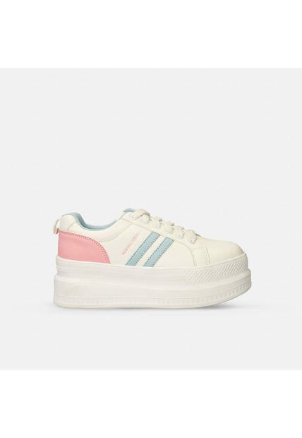 Tenis Para Mujer North Star Blanco-Rosado Ivone Planet