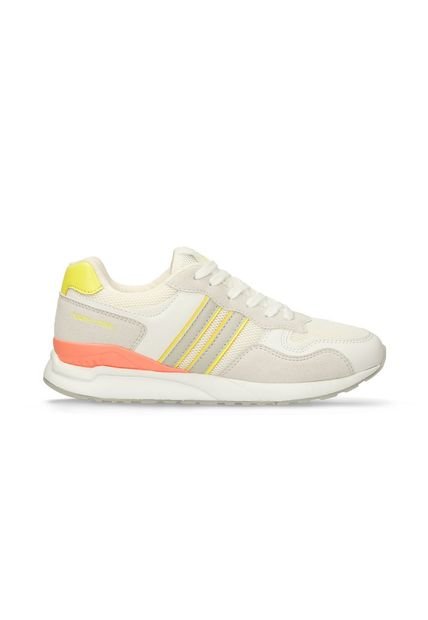 Tenis Casuales Blanco-Gris North Star Fenix Hugo Mujer