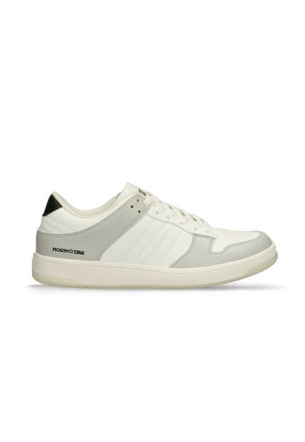 Tenis Casuales Blanco-Gris North Star Gus Henry Hombre