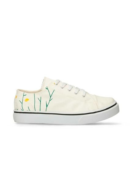 Canvas Blanco North Star Helia Mujer