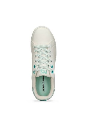 Tenis Casuales Blanco-Verde North Star Gema Retrostar Mujer