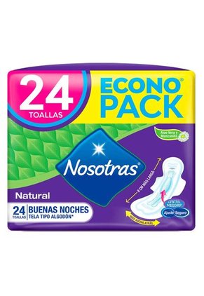 Toallas Nosotras Buenas Noches Tela Econopack X 24 Unidades