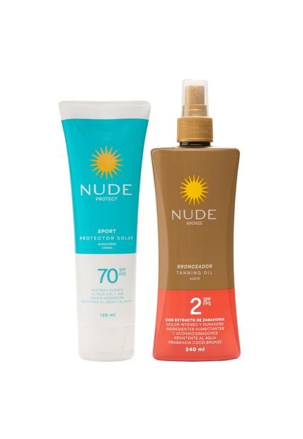 Promoción Protector Spf70 + Bronceador Spf2 Nude
