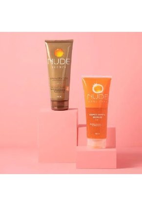 Bronceador Nude Crema Fco X 120 Ml+Exfoliante Fco X 120 Ml Precio Especial