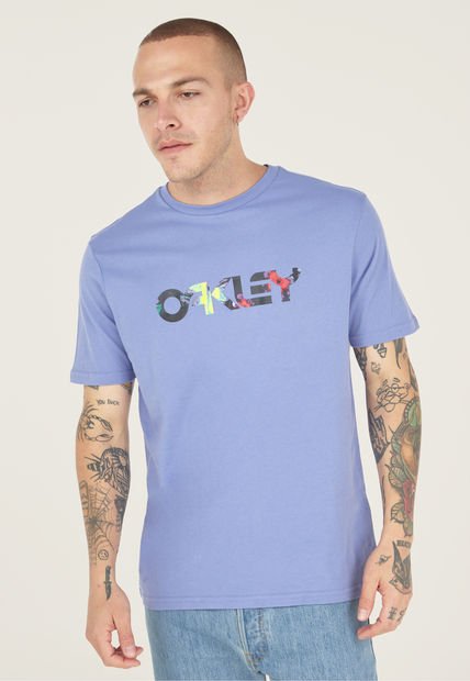Camiseta Lila-Multicolor Oakley Floral Splah B1B