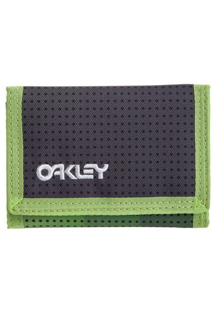 Billetera Oakley Gris-Verde Neón