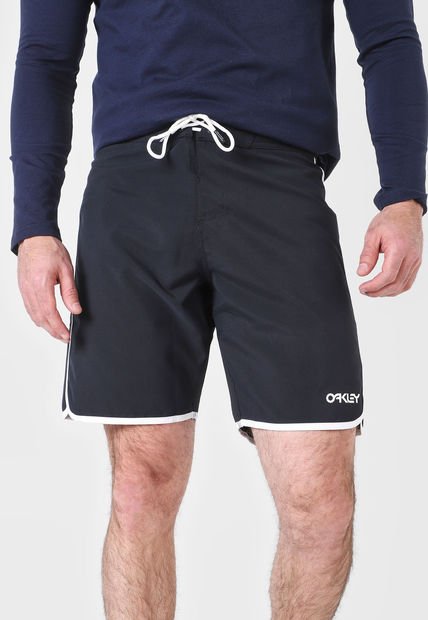 Pantaloneta Negro-Blanco Oakley