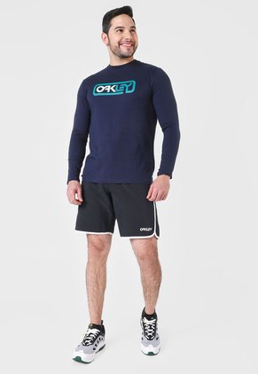 Pantaloneta Negro-Blanco Oakley