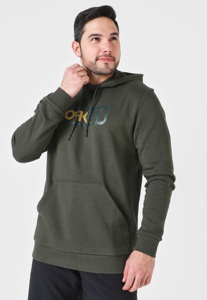 Hoodie Verde-Beige Oakley Locked In B1B
