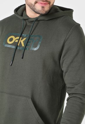 Hoodie Verde-Beige Oakley Locked In B1B