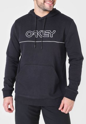 Hoodie Negro-Blanco Oakley Club House