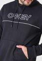 Hoodie Negro-Blanco Oakley Club House de Oakley