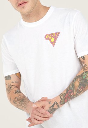 Camiseta Blanco-Violeta-Amarillo Oakley Tamarindo