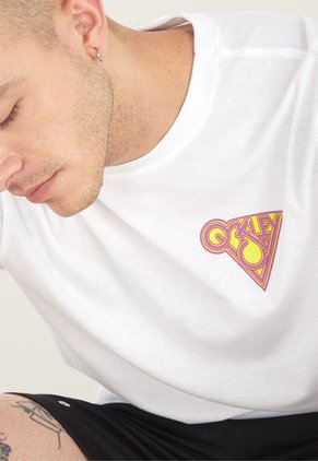 Camiseta Blanco-Violeta-Amarillo Oakley Tamarindo