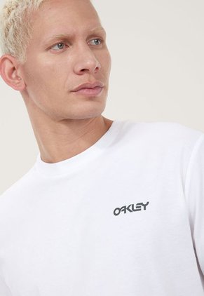 Camiseta Blanco-Verde Grisáceo Oakley Bandana B1B