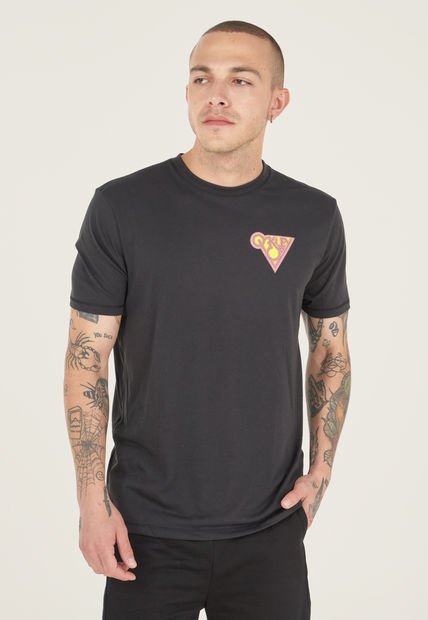 Camiseta Negro-Violeta-Amarillo Oakley Tamarindo