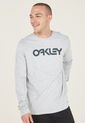 Camiseta Manga Larga Gris-Negro Oakley Mark II L/S Tee 2.0 de Oakley