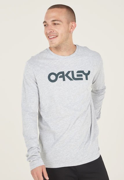 Camiseta Manga Larga Gris-Negro Oakley Mark II L/S Tee 2.0