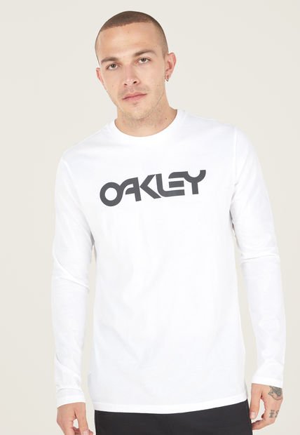 Camiseta Manga Larga Blanco-Negro Oakley Mark II 2.0