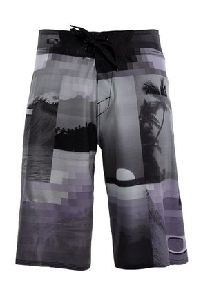 Pantaloneta Oakley Big Wave 21 Gris-Lila-Negro