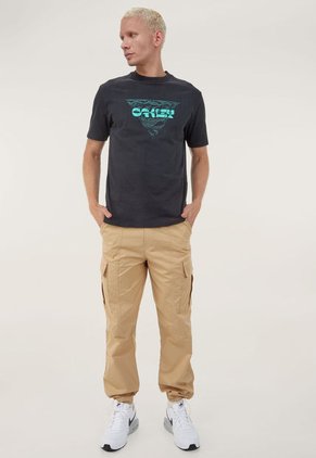 Camiseta Negro-Turquesa Oakley Tiki