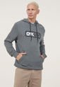 Hoodie Gris-Negro-Blanco Oakley Locked In B1B de Oakley