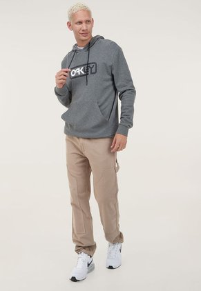 Hoodie Gris-Negro-Blanco Oakley Locked In B1B