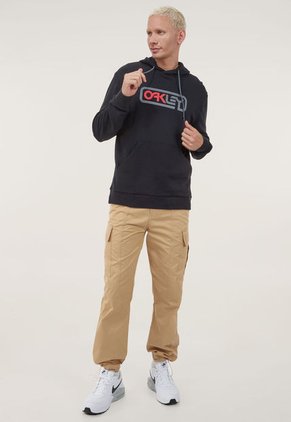 Hoodie Negro-Gris-Coral Oakley Locked In B1B