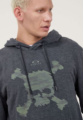 Hoodie Negro-Verde-Oliva Oakley Camo Skull Pullover