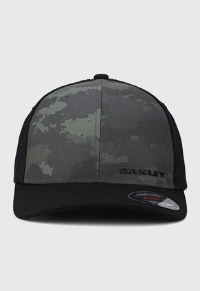Gorra Negro-Verde Oakley Trucker