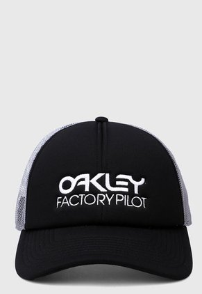 Gorra Negro-Gris-Blanco Oakley Factory Pilot Trucker Hat