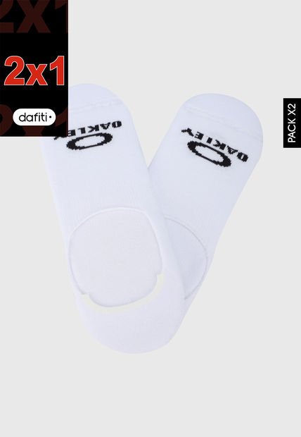 Medias X2 Blanco-Negro Oakley Invisible