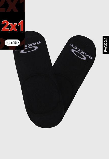 Medias X2 Negro-Gris Oakley Invisible
