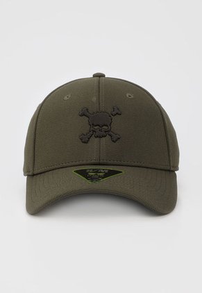 Gorra Verde-Negro Oakley Scatter Skull