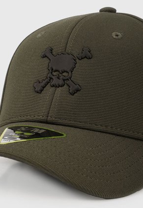 Gorra Verde-Negro Oakley Scatter Skull