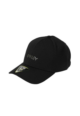 GORRA OAKLEY  6 PANEL STRETCH METALLIC - TALLA ÚNICA NEGRO TALLA S-M Oakley