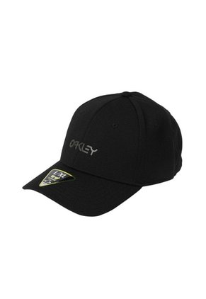 GORRA OAKLEY 6 PANEL STRETCH METALLIC - TALLA ÚNICA NEGRO TALLA S-M