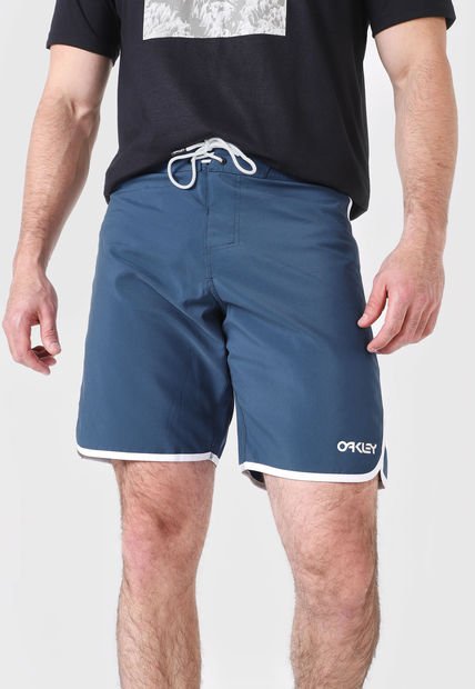 Pantaloneta Azul-Blanco Oakley
