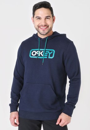 Hoodie Azul-Verde Menta Oakley Locked In B1B