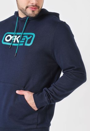 Hoodie Azul-Verde Menta Oakley Locked In B1B