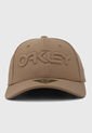 Gorra Caqui-Negro Oakley 6 Panel Stretch Hat Embossed de Oakley