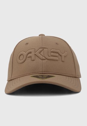 Gorra Caqui-Negro Oakley 6 Panel Stretch Hat Embossed