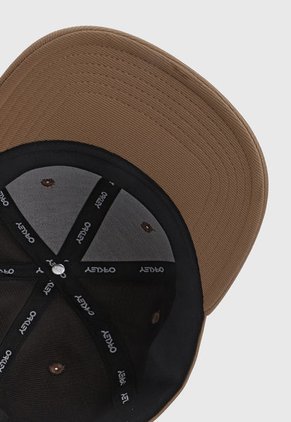 Gorra Caqui-Negro Oakley 6 Panel Stretch Hat Embossed
