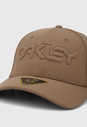 Gorra Caqui-Negro Oakley 6 Panel Stretch Hat Embossed