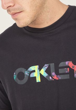 Camiseta Negro-Multicolor Oakley Floral Splah B1B