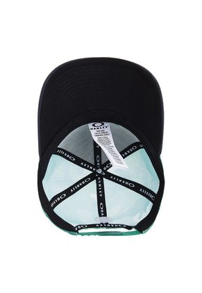 Gorra Azul Oscuro-Verde Oakley Tech Trucker Print Golf Hat