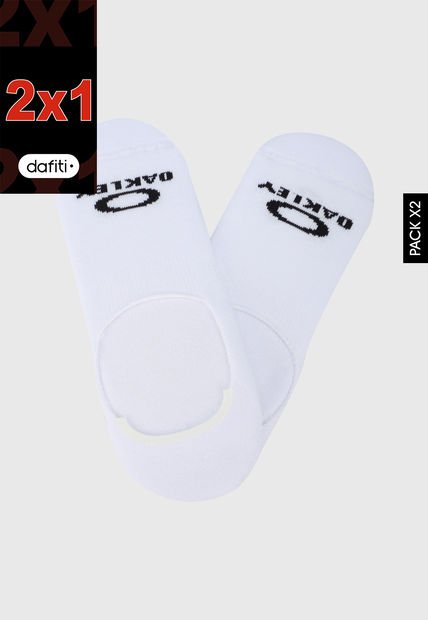 Medias X2 Blanco-Negro Oakley Invisible