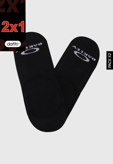 Medias X2 Negro-Gris Oakley Invisible
