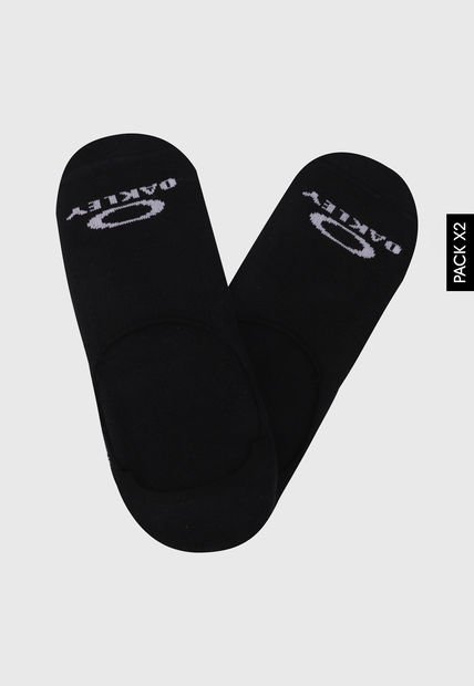 Medias X2 Negro-Gris Oakley Invisible